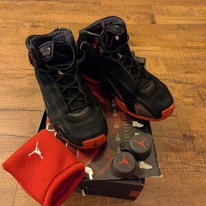 Air Jordan 21 Retro Countdown Pack Sz 9 Black Suede